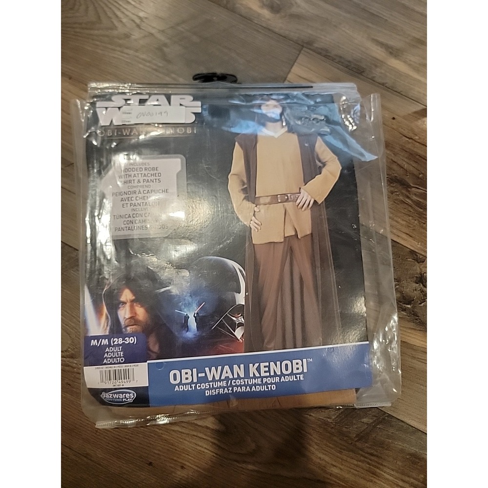 Jazwares Star‎ Wars Obi-Wan Kenobi Adult Costume - Medium 32-34 Hooded Jedi Robe